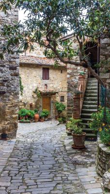 Steeg trap 70x130cm Tuinschilderij II Customize-it - Customize it