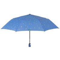 paraplu letters dames 96 cm microfiber donkerblauw - thumbnail