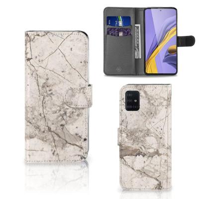 Samsung Galaxy A51 | Bookcase | Marmer Beige