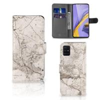 Samsung Galaxy A51 | Bookcase | Marmer Beige - thumbnail