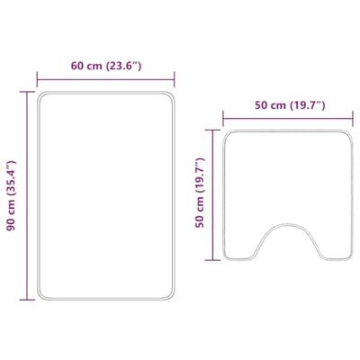 Antislip Badmat Set 2 pcs Groen PP