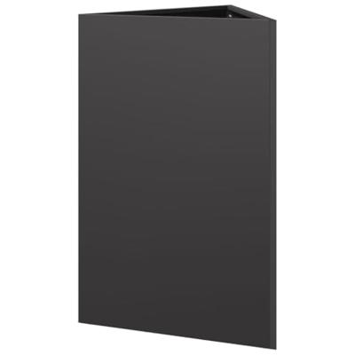 VidaXL Plantenbakken 2 st driehoek 50x43x75 cm staal zwart VidaXL Plantenbakken 2 st driehoek 50x43x75 cm staal zwart