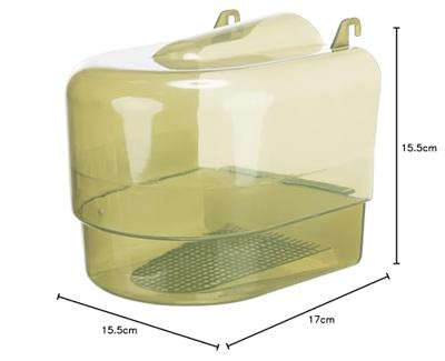 TRIXIE BADHUIS HALFROND TRANSPARANT BLAUW 17X15X16 CM 3 ST