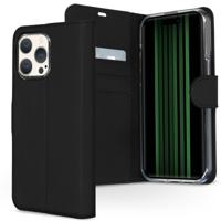 Accezz Wallet Softcase Bookcase iPhone 15 Pro Max Telefoonhoesje Zwart - thumbnail