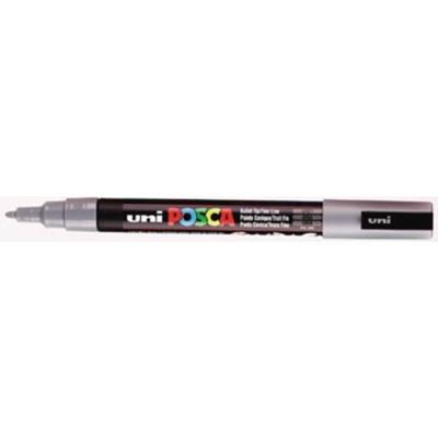 Uni Posca pc3m acrylmarker grijs - ronde punt tot 1,3 mm