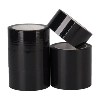 Pp acryl tape low noise 28 micron 50 mm x 66 meter zwart | 6 stuks