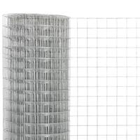 Kippengaas 25x1,5 m gegalvaniseerd staal zilverkleurig - thumbnail