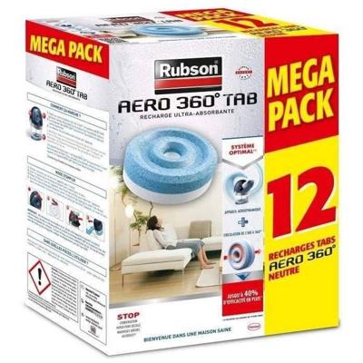 RUBSON PROMO MEGA PACK Set van 12 navullingen Aero 360 Neutral