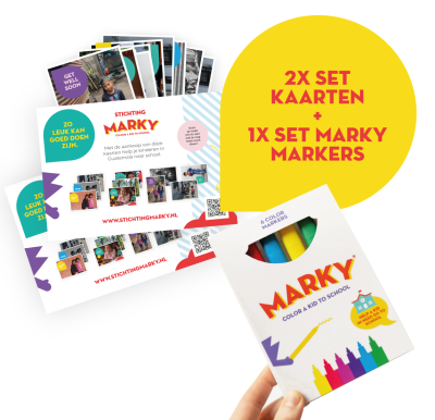Marky Markers (6 st) & Ansichtkaarten (20 st)