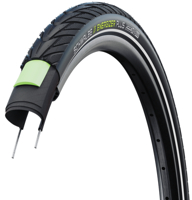 Buitenband Schwalbe Energizer Plus GreenGuard 28 x 2.15" / 55-622 mm - zwart met reflectie Buitenband Schwalbe Energizer Plus GreenGuard 28 x 2.15" / 55-622 mm - zwart met reflectie