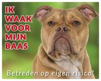 Old English Bulldog Waakbord - thumbnail