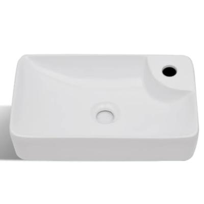 VidaXL Wasbak met kraangat, keramiek, wit VidaXL Wasbak met kraangat, keramiek, wit