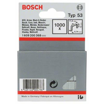 Bosch Accessoires Niet met fijne draad type 53 11,4 x 0,74 x 14 mm 1000st - 1609200368 - thumbnail