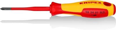 Knipex Plus/minus schroevendraaier VDE Grootte PH 1 Koplengte: 80 mm - thumbnail