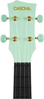 Cascha HH 2287 carbon fiber concert ukelele set mintgroen