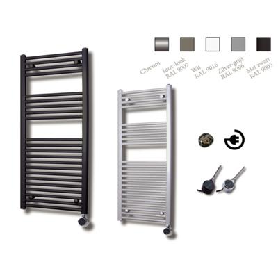 Elektrische Design Radiator Sanicare Plug En Play 111,8 x 60 cm Inox Look Thermostaat Chroom 730 Watt Sanicare Elektrische Design Radiator Sanicare Plug En Play 111,8 x 60 cm Inox Look Thermostaat Chroom 730 Watt Sanicare