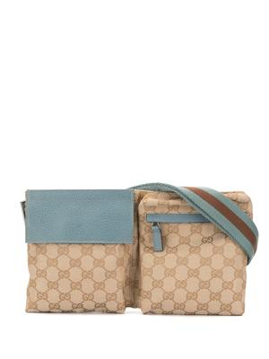 Gucci Pre-Owned GG Pattern Waist Bum Bag - NEUTRALS