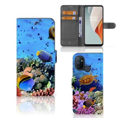 OnePlus Nord N100 | Telefoonhoesje | Met pasjeshouder | Vissen