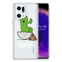 OPPO Find X5 Pro Telefoonhoesje met Naam Cactus Poo - thumbnail