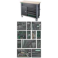 Stahlwille 98830195 Mobiele werkbank incl. 267-delig Premium-gereedschapsassortiment 7 lades (b x h x d) 1150 x 1045 x 500 mm - thumbnail
