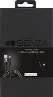 Senza Premium Leather Charge/Sync Cable Lightning 1.5m Black - thumbnail