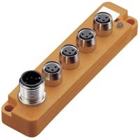 Lumberg Automation SBS4/LED 3 12124 Passieve sensor/actorbox M8-verdeler met metalen schroefdraad 1 stuk(s) - thumbnail