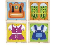 VIGA spel om je aan te kleden, afm 44x44 cm, 4 onderdelen/ 1 set - thumbnail