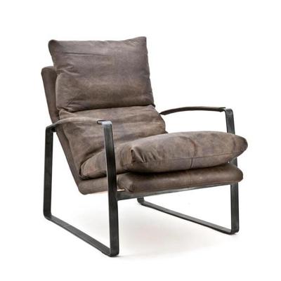 Eleonora Leren Fauteuil 'Lex' kleur donkerbruin leder