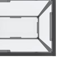 Wandtafel 180x35x75,5 cm gehard glas transparant - thumbnail