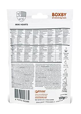 Boxby Mini Hearts hondensnack 15 x 100 g - thumbnail