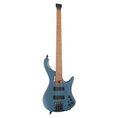 Ibanez EHB1000 Bass Workshop Arctic Ocean Matte headless basgitaar met gigbag