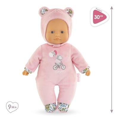Pti' Hart Roze Beer Pop - COROLLE - 30cm - Roze - Vanaf 9 maanden - thumbnail