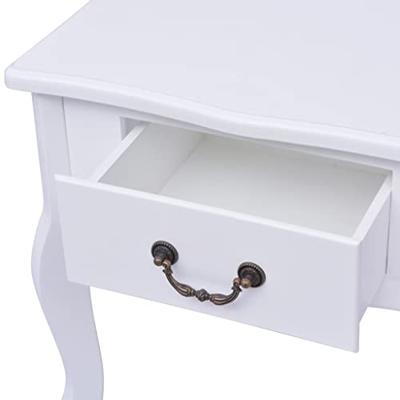 VidaXL Nachtkastjes 2 stuks mdf wit VidaXL Nachtkastjes 2 stuks mdf wit