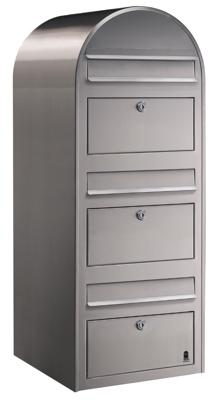 Bobi BrievenbusTrio i RVS - 01.01.06.60