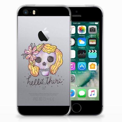 Silicone Back Case Apple iPhone SE | 5S Boho Skull Silicone Back Case Apple iPhone SE | 5S Boho Skull