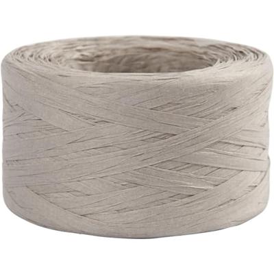 Creativ Company Papier raffia garen lichtgrijs, 100m