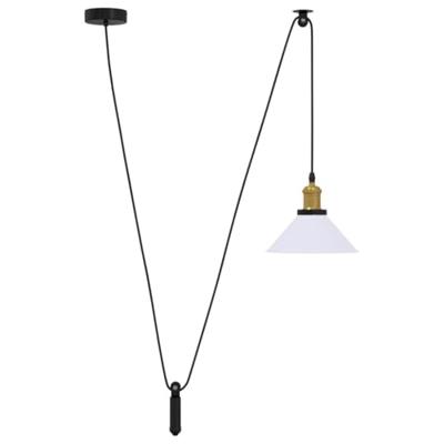 Hanglamp in hoogte verstelbaar E27 22 cm metaal glanzend wit Hanglamp in hoogte verstelbaar E27 22 cm metaal glanzend wit