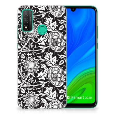 Huawei P Smart 2020 | TPU Case | Black Flowers