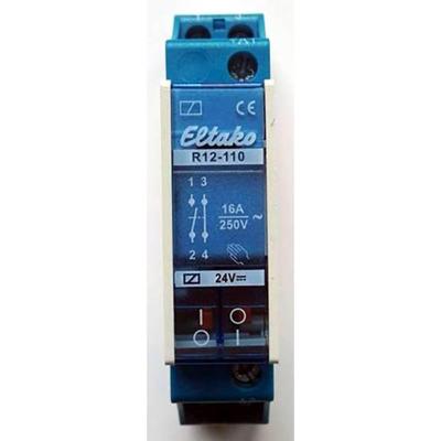 Eltako R12-110-24V DC Schakelrelais Nominale spanning: 24 V Schakelstroom (max.): 8 A 1x NO, 1x NC 1 stuk(s) Eltako R12-110-24V DC Schakelrelais Nominale spanning: 24 V Schakelstroom (max.): 8 A 1x NO, 1x NC 1 stuk(s)