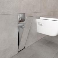 Inbouw Afvalbak / Opbergvak BWS Alfie Betegelbaar Geborsteld Staal - thumbnail