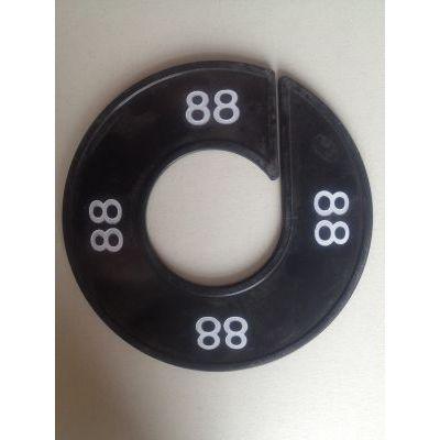 Maatring zwart/wit 88