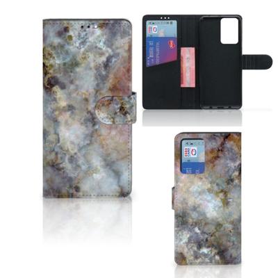 Xiaomi Redmi Note 10 Pro | Bookcase | Marmer Grijs Xiaomi Redmi Note 10 Pro | Bookcase | Marmer Grijs