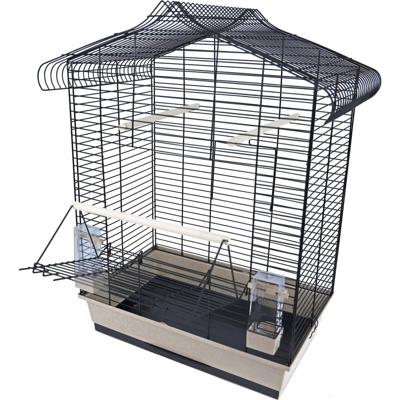 Interzoo Vogelkooi vega zwart/beige Interzoo Vogelkooi vega zwart/beige