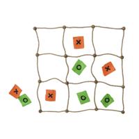 Drie-op-een-rij Spel DKD Home Decor 8424001762071 Natuurlijk Hout 30 x 25 x 6 cm - thumbnail