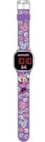 Disney Minnie Mouse LED Horloge Roze - thumbnail