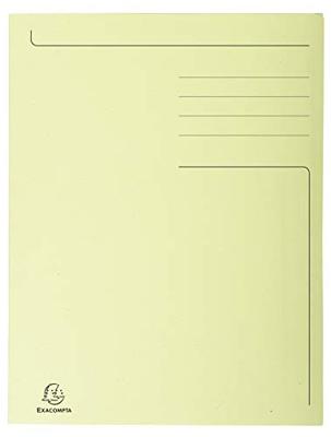 Dossiermap Exacompta Forever A4 3 kleppen 280gr geel | 50 stuks