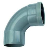 Wavin PVC Bocht 88 Graden Manchet-Mof x Spie 110mm - Optimalisatie Waterstroom - thumbnail