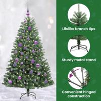 VidaXL Kunstmatige inklapbare kerstboom groen 150 cm pvc en metaal - thumbnail