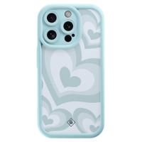 iPhone 14 Pro blauwe case - Hart blauw - thumbnail
