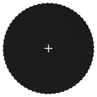 VidaXL Springmat voor 12 feet/3,66 m ronde trampoline stof zwart